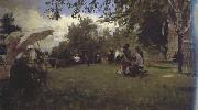 Ilia Efimovich Repin At the Academic Dacha (nn02) Germany oil painting reproduction